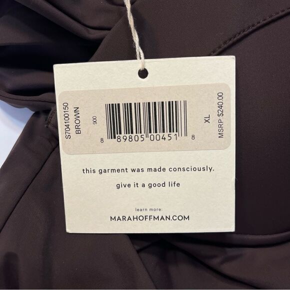 NEW Mara Hoffman Lattice Underwire One Piece Swimsuit Brown Size XL - Picture 10 of 14